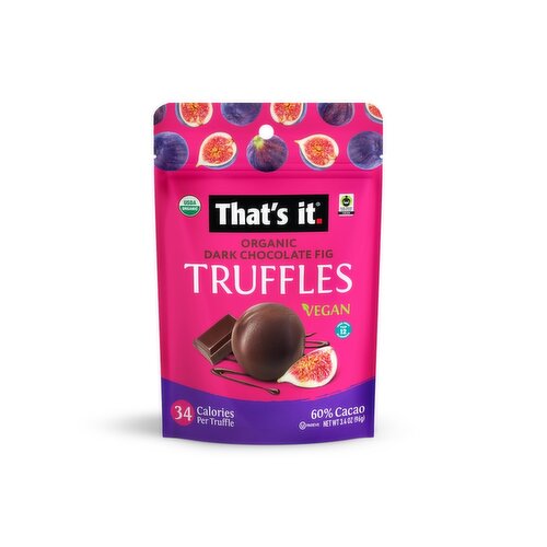 Organic Dark Chocolate Fig Truffle